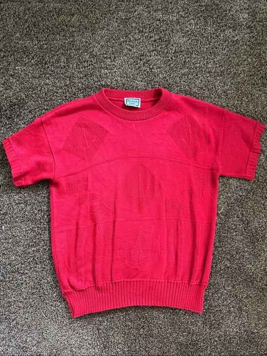Kenneth Cole Tops - VTG Kenneth Too Red Sailor Knit Sweater